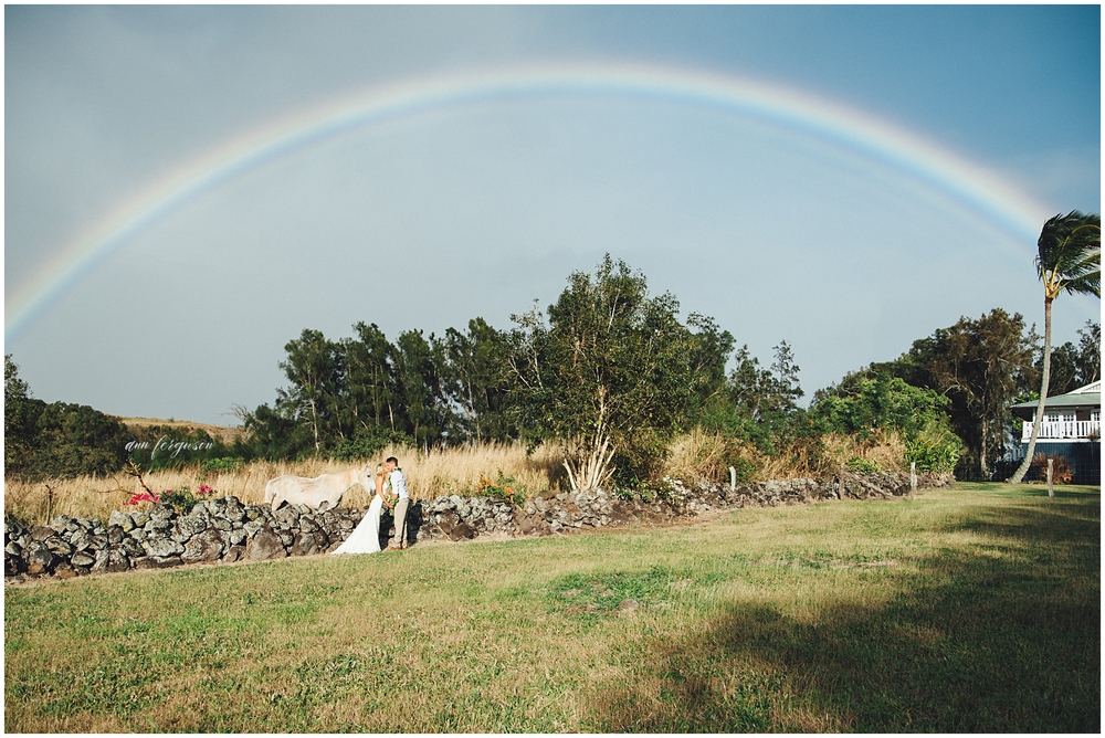rainbows and weddings in hawaii