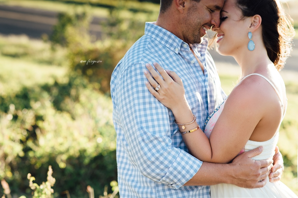 Sweet and Golden sunset engagement session in Waimea Hawaii