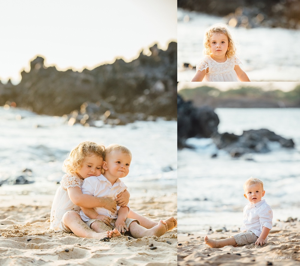 Kids playing at this Hawaii Family Vacation Session