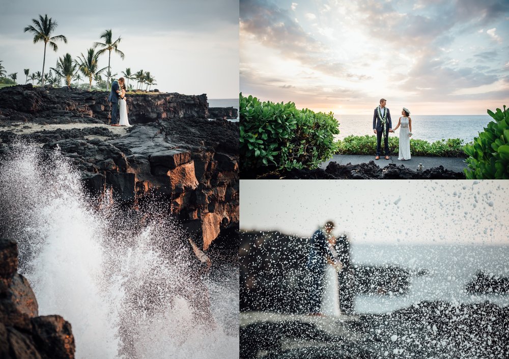 hawaii lava rock wedding
