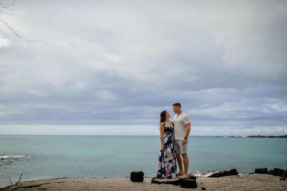 love and water Big Island engagement