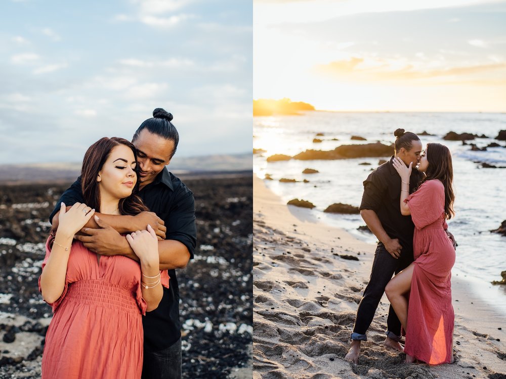 gorgeous coupe photos during Hawaii engagement