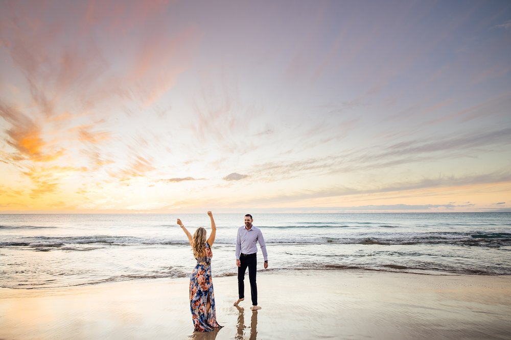 engagement photography in kona hawaii captured by Ann Ferguson Photography