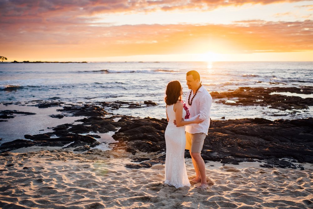 Sunset Elopment Big Island Hawaii Photographer