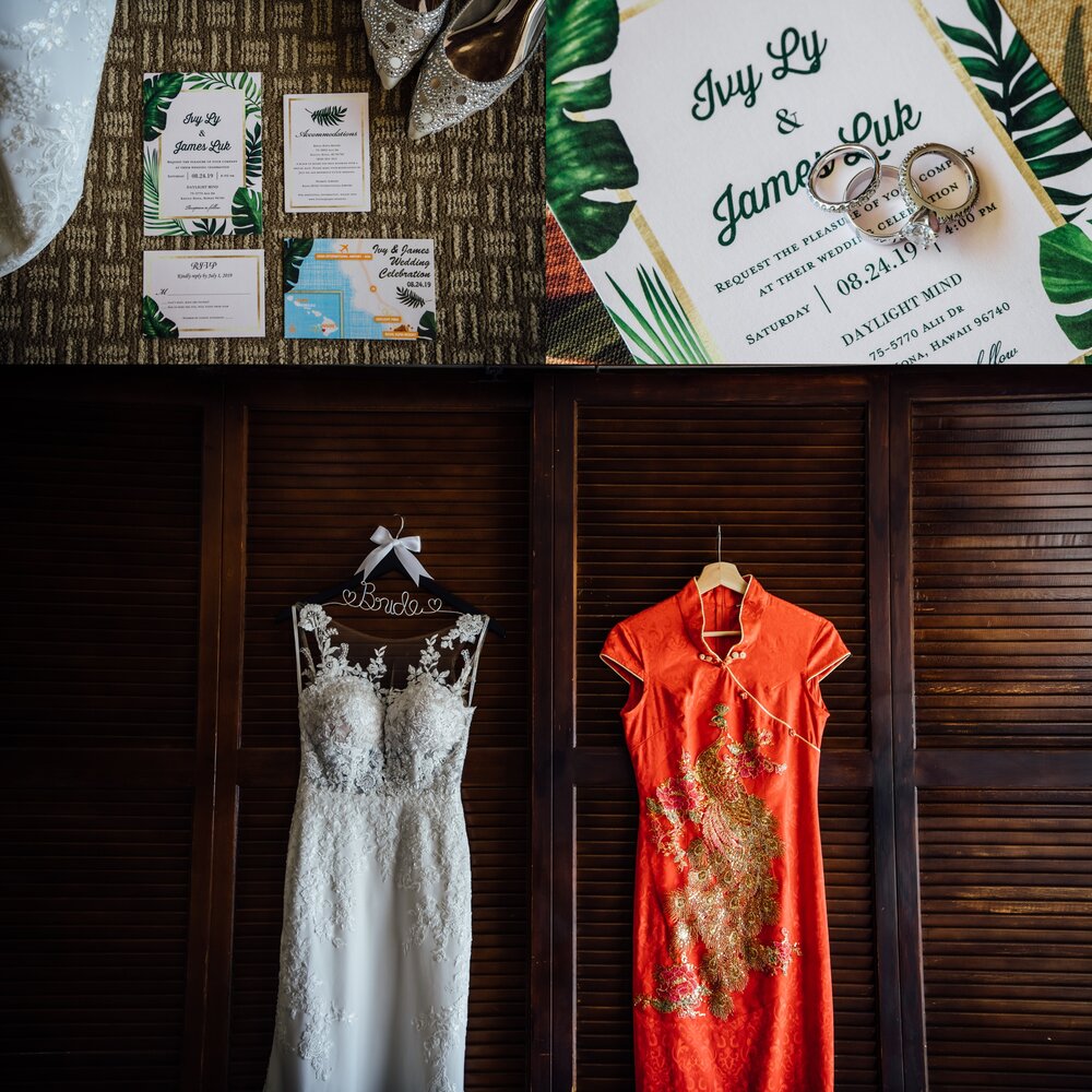 wedding details by Big Island wedding photographer