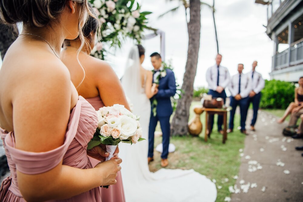 Hawaii wedding party