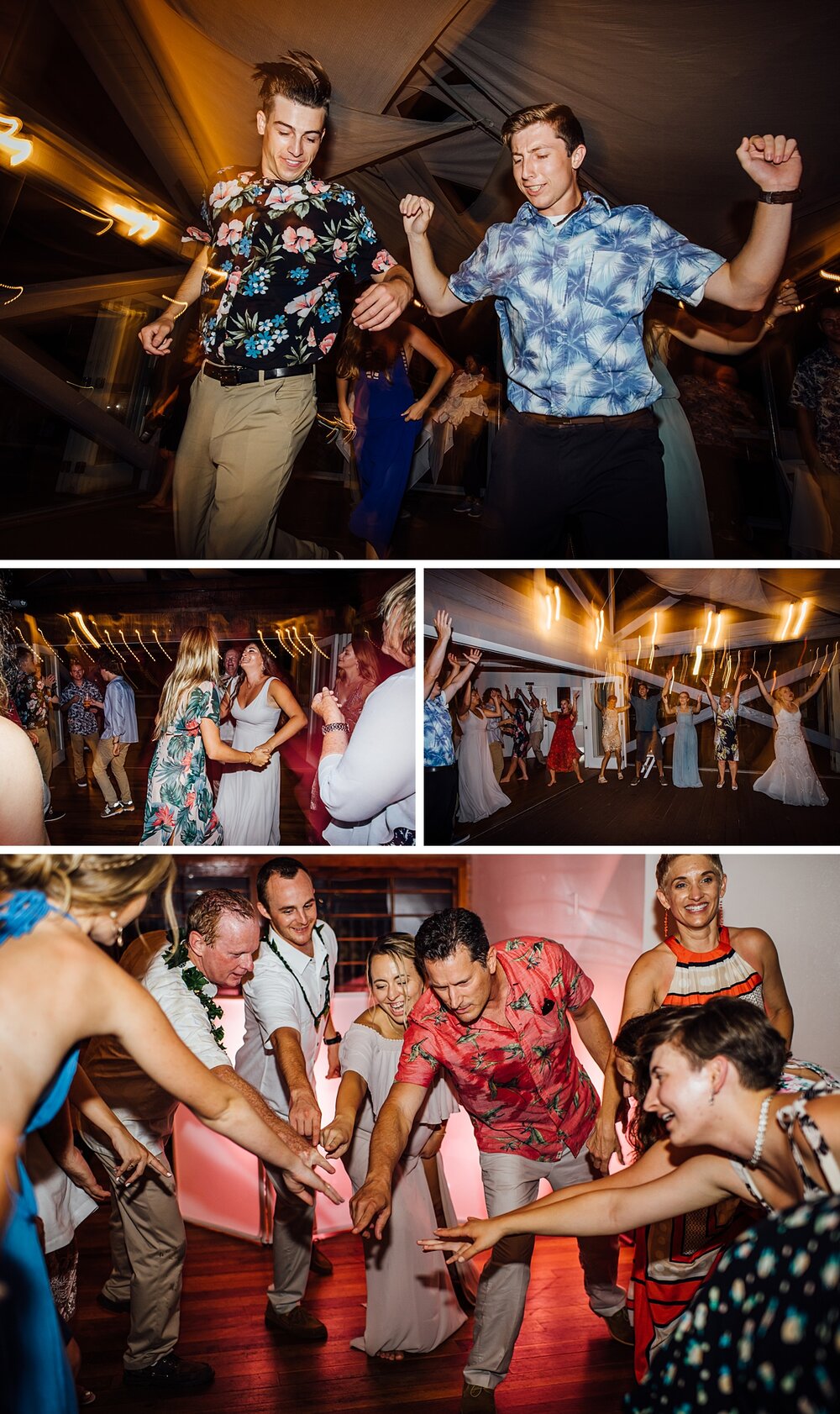 dance floor at this wedding in papa kona photographed by ann ferguson
