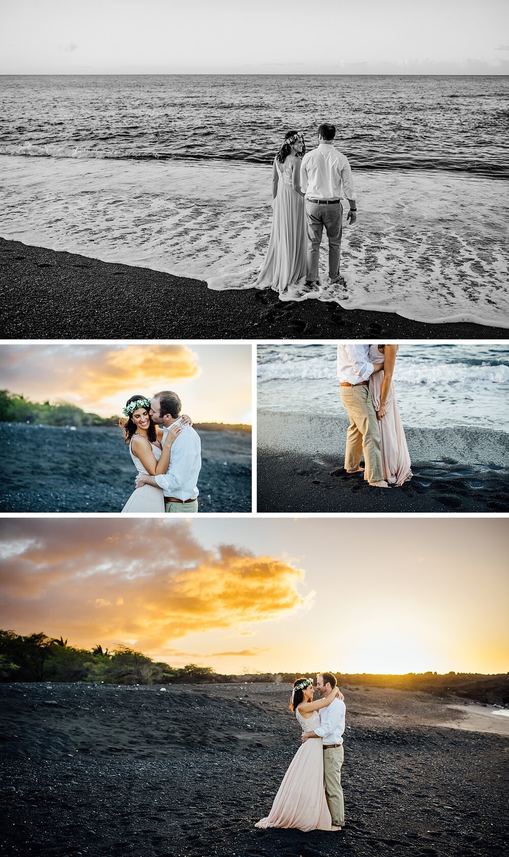 big island black sand wedding photographer