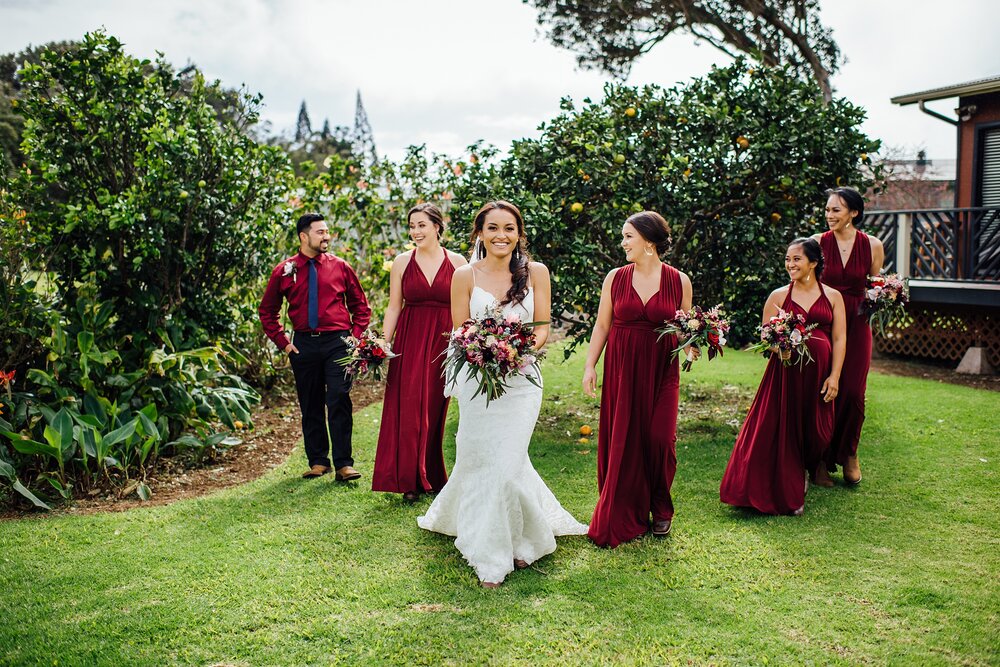 candid moments with bride and her bridal party