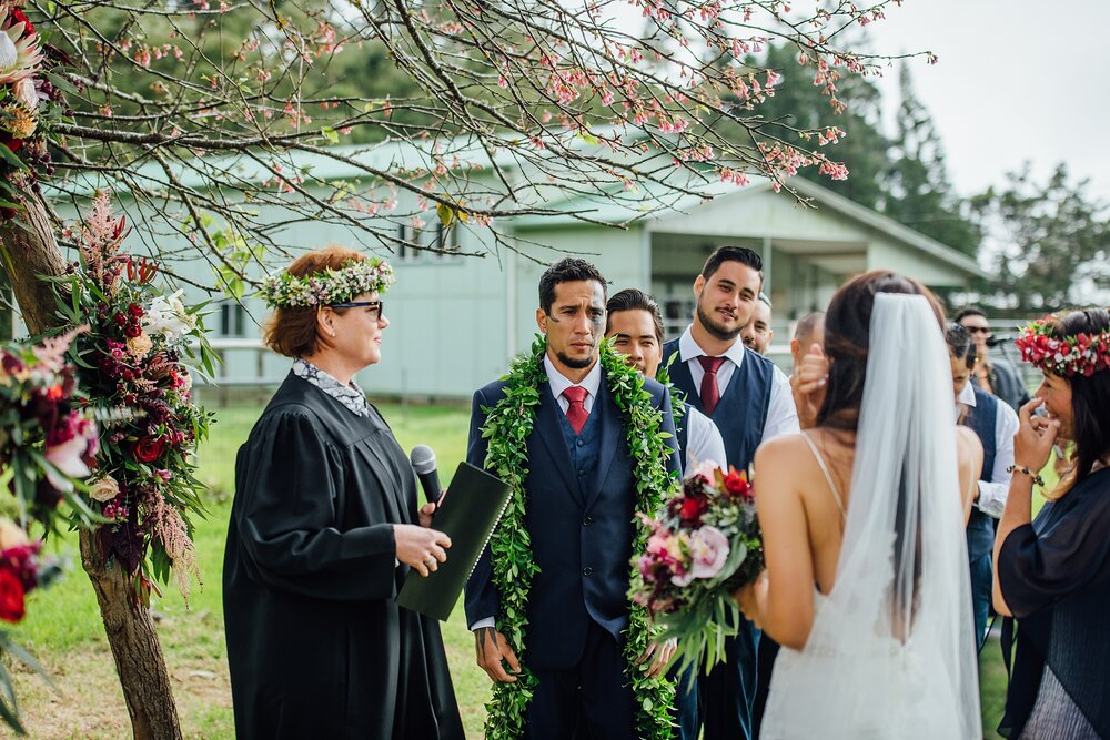 Romantic Garden Wedding in Hawaii photographed by Ann Ferguson Photography
