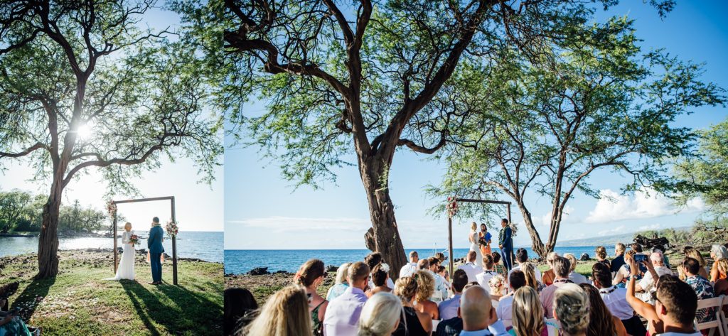 Hawaii destination wedding photographer captured stunning wedding ceremony