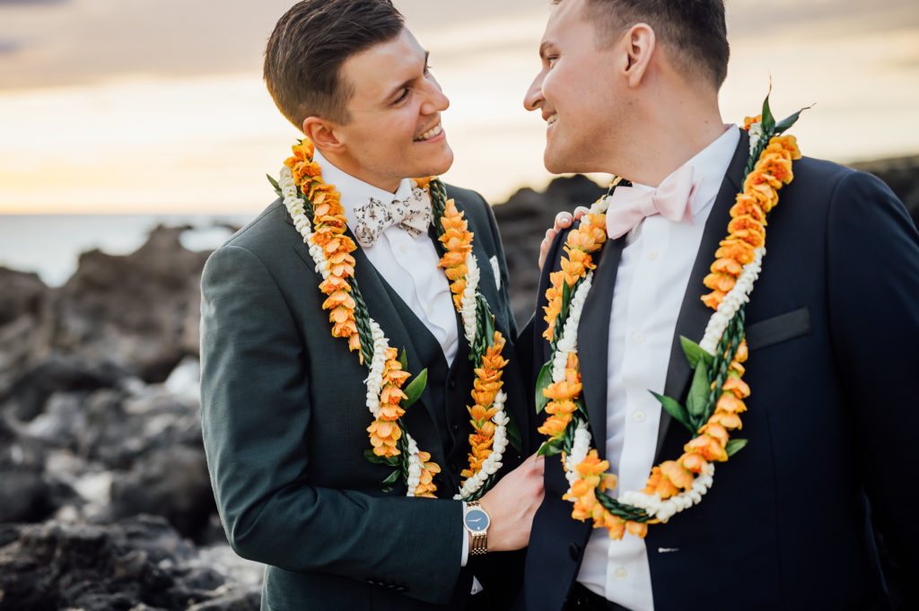 candid moments of the couple during their Big Island wedding