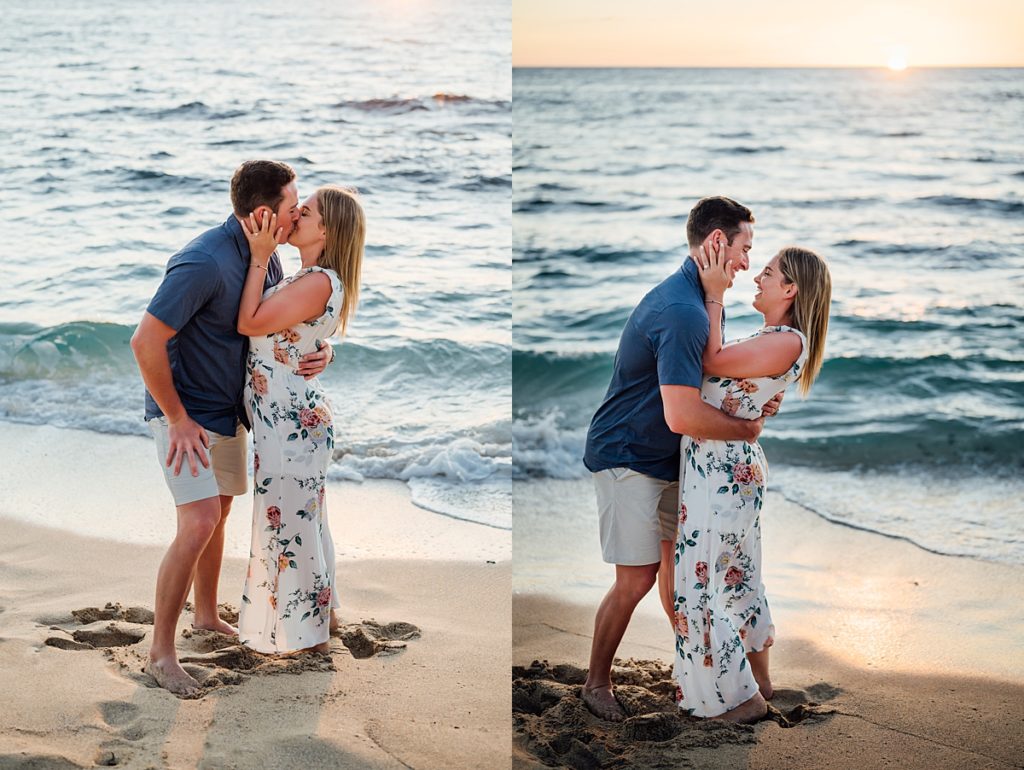 sweet moments of the couple during their Hawaii engagement