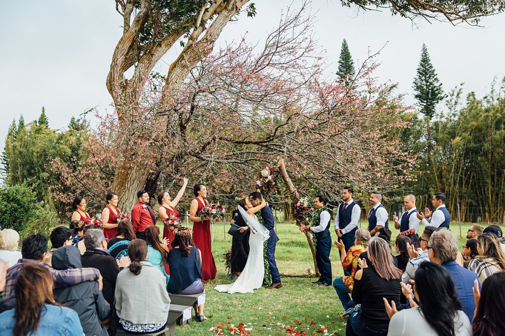 garden wedding by Naupaka Events