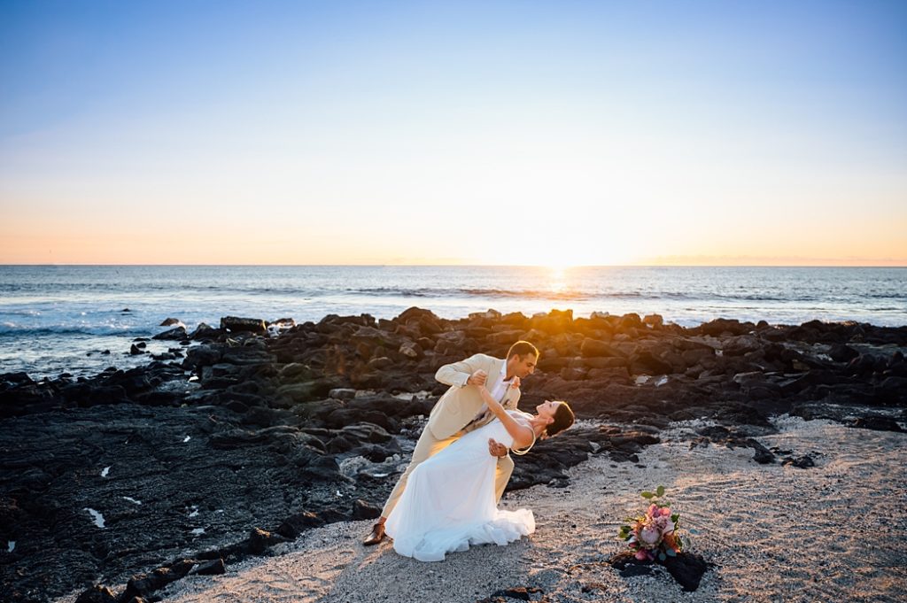 sweet moments of the newlyweds at the beach by photographer 
