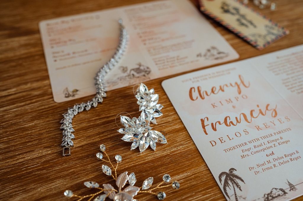 wedding jewelries and invitations