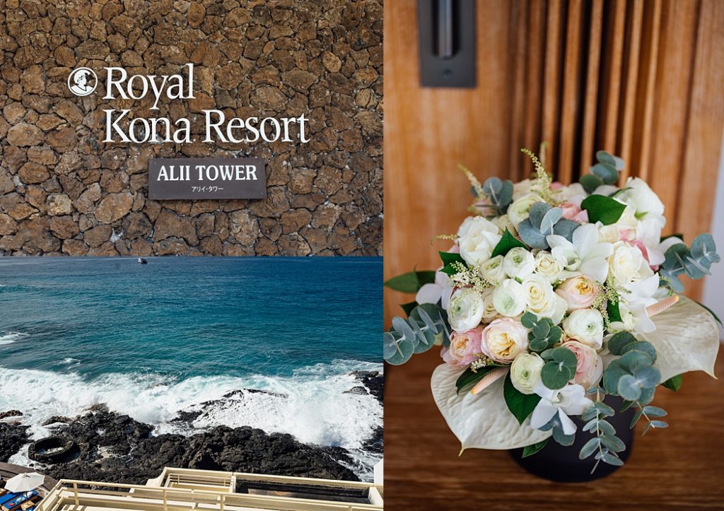 Hawaii wedding location and florals