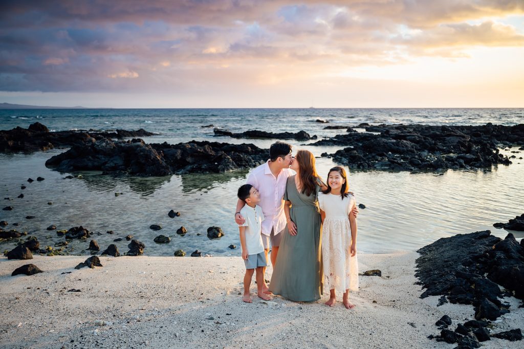 precious moments of the family during their vacation in Hawaii
